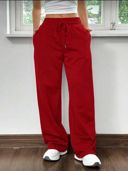 Pantalon de jogging femme rouge