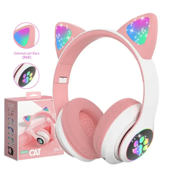 Casque Bluetooth Oreilles de Chat