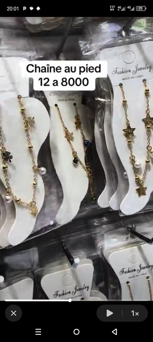 Chaînes de cheville élégantes