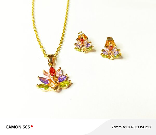 Parure Lotus Multicolore Éclat