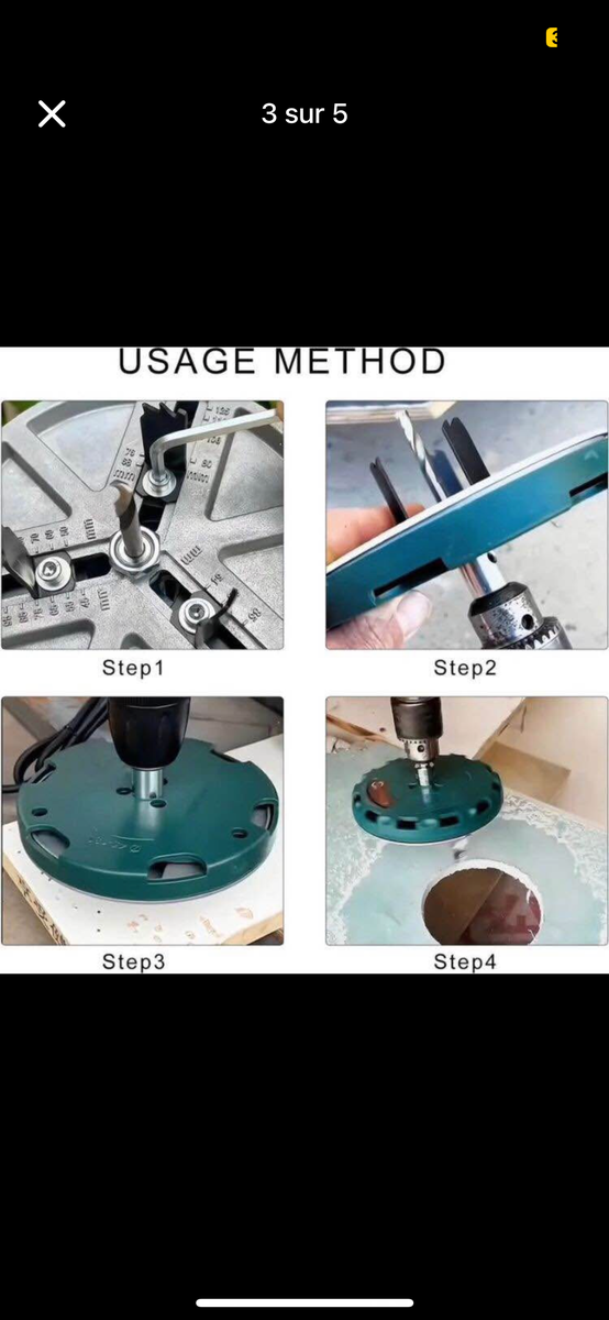 Foret d'ouverture réglable