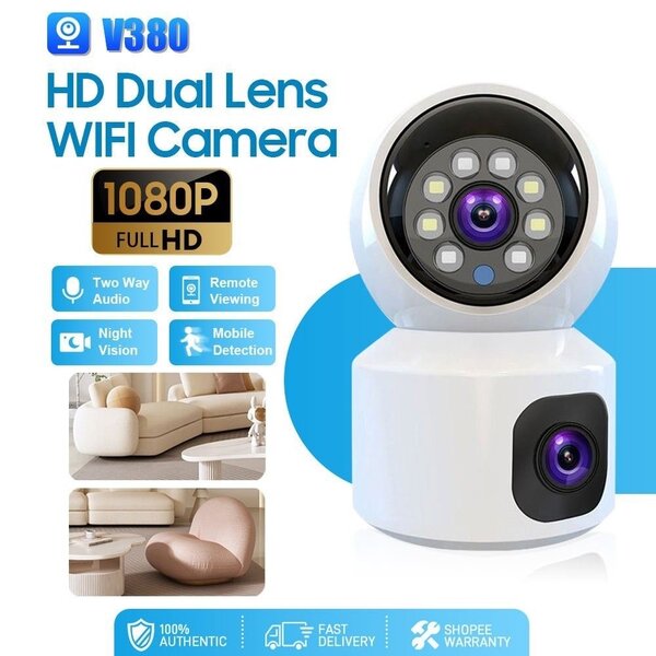 1080P HD Dual Lens WiFi Camera
