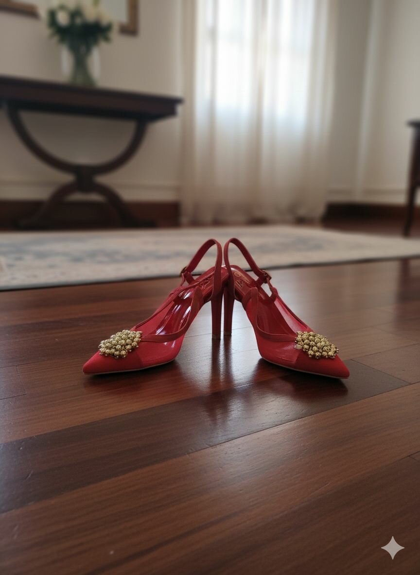 Escarpins élégants perlés