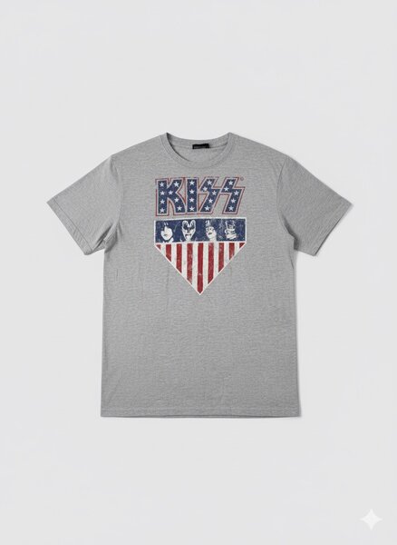 Tee-shirt Kiss vintage homme