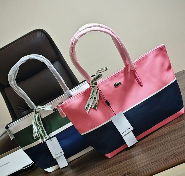 Cabas Lacoste coloré tendance