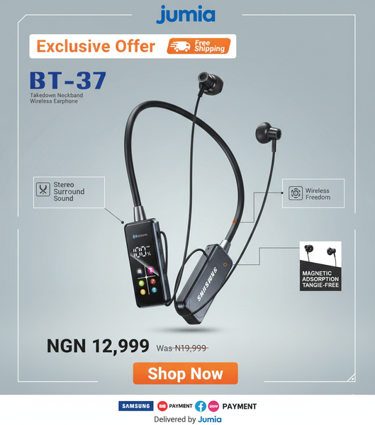 BT-37 Takedown Neckband Wireless Ecouteurs Bluetooth