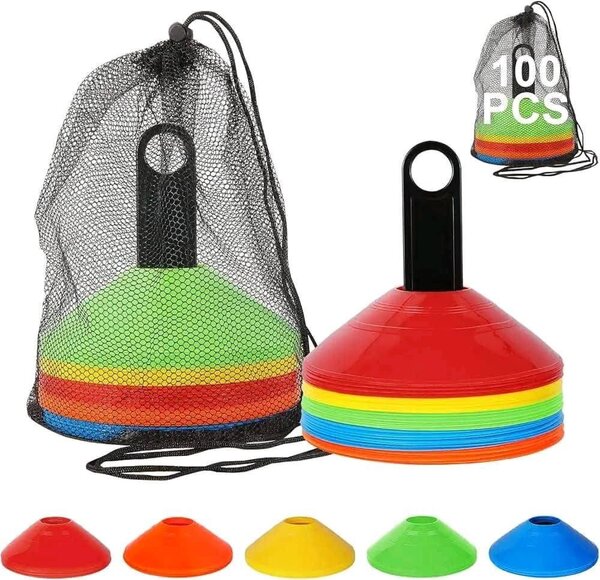 Lot de 100 cônes d'entraînement