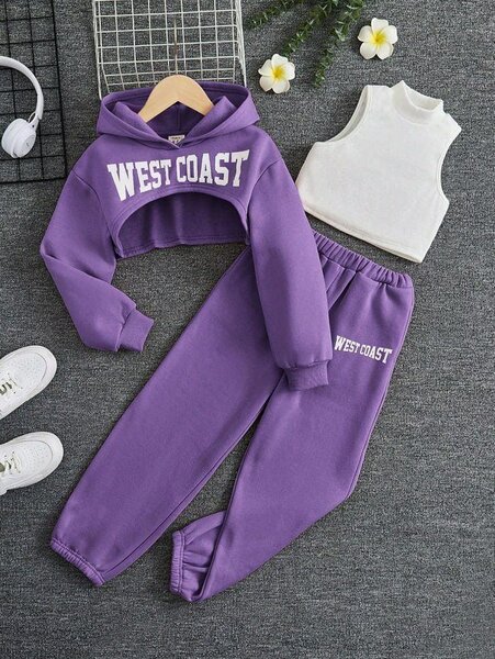 Ensemble survêtement violet West Coast pour femme