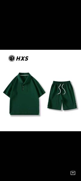 Ensemble polo et short vert HXS