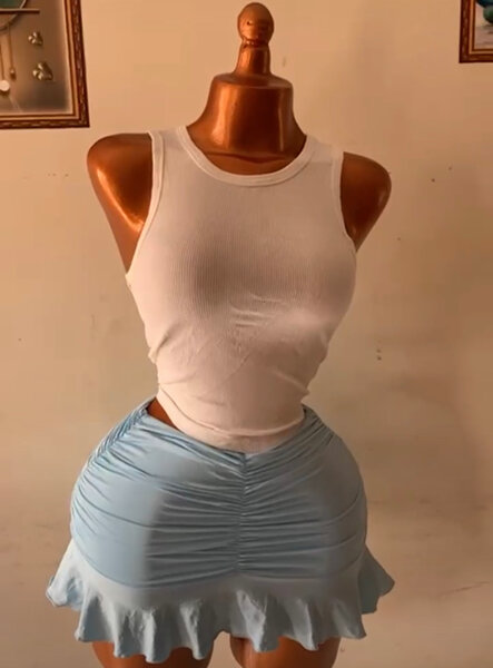 Jupe d'été fleurie pour femme