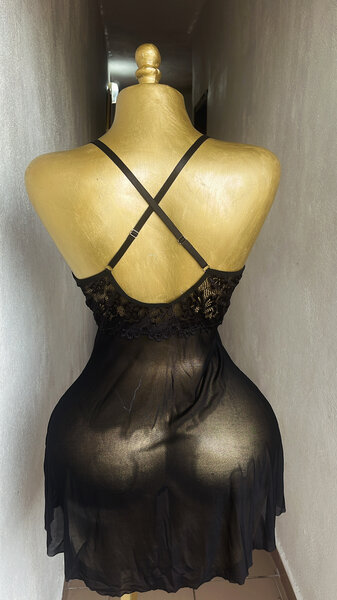 Déshabillé Noir en Dentelle