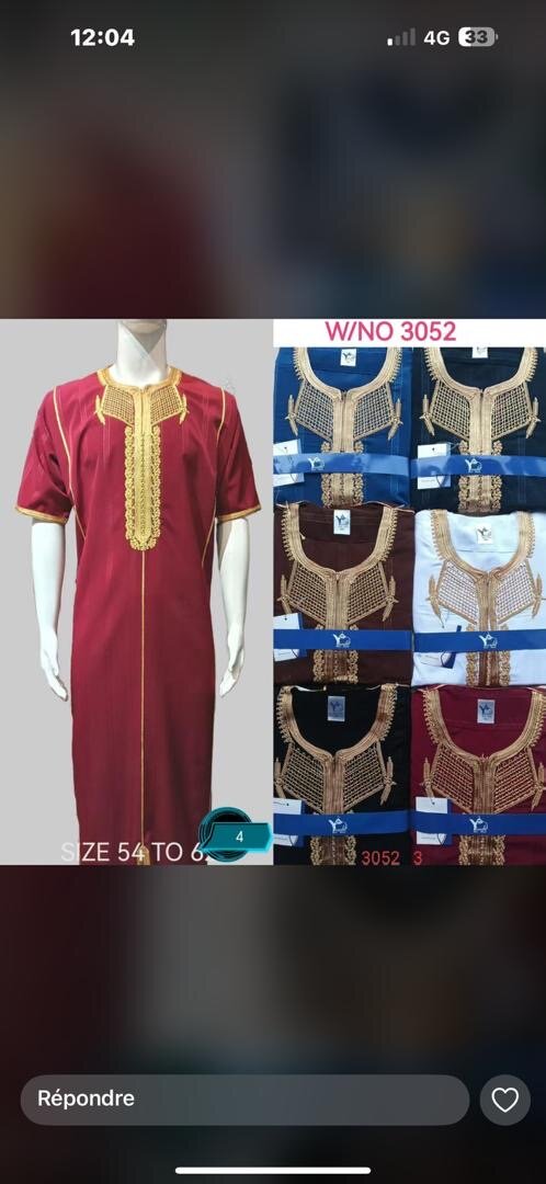 Caftan homme africain moderne