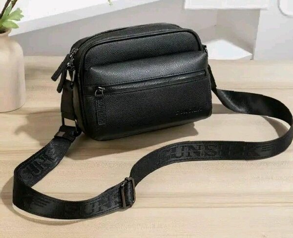 Sac bandoulière homme noir