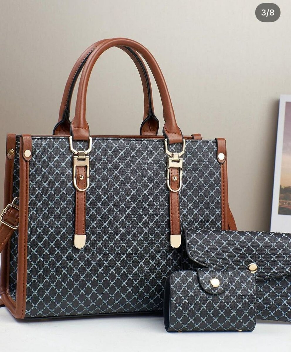 Sac à main élégant 3 pièces