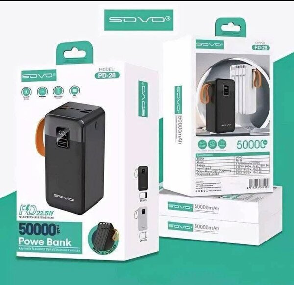 SOVO Batterie Externe 50000mAh