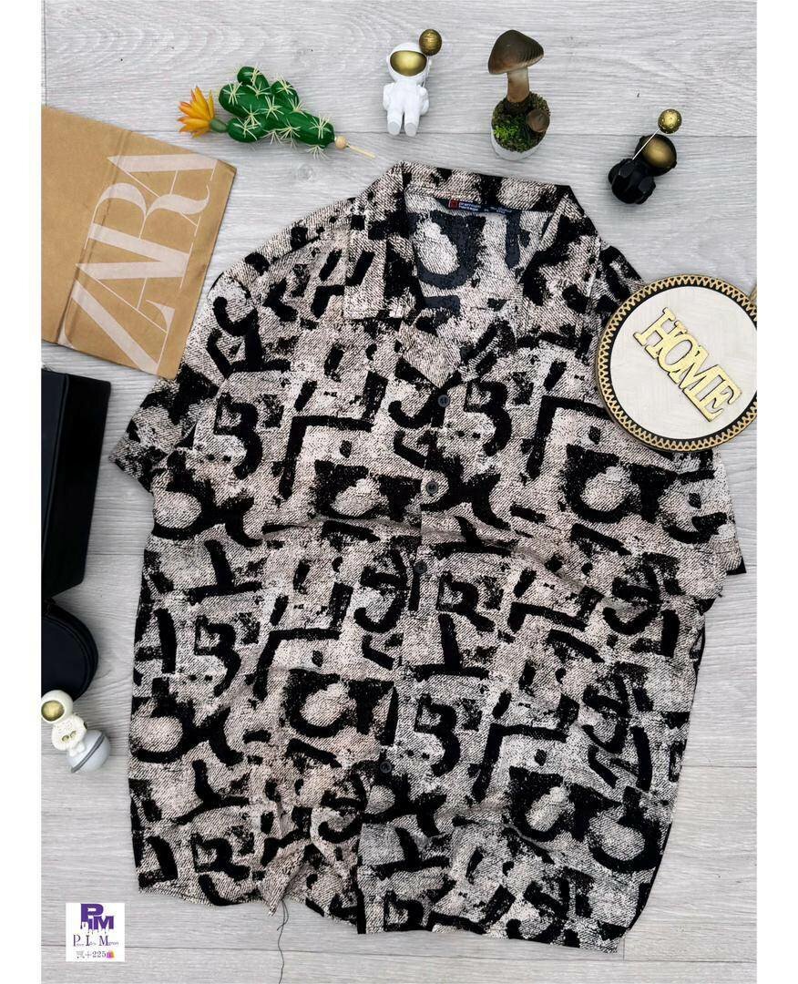 Chemise à motifs urbains