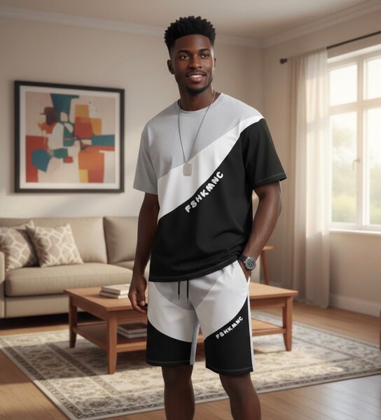 Ensemble homme sportswear gris et noir