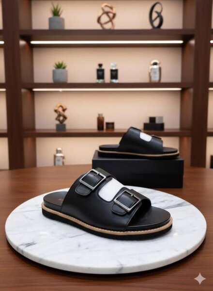 Sandales en cuir avec boucles