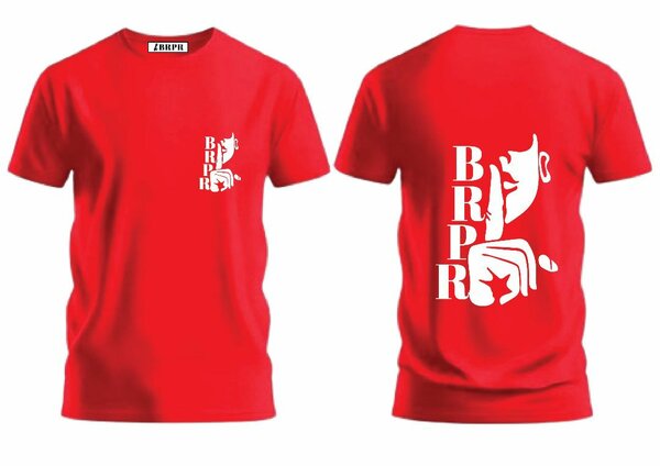 T-shirt rouge graphique