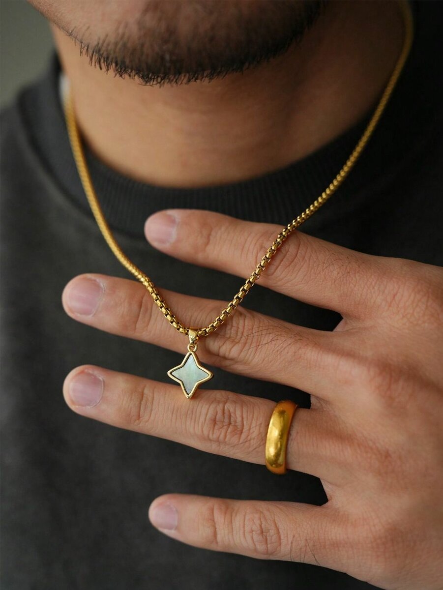 Collier pendentif homme élégant