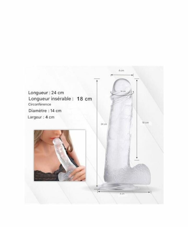 Gode en silicone texturé