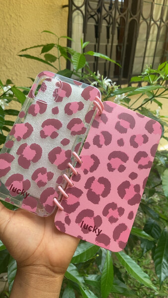 Coque téléphone léopard rose