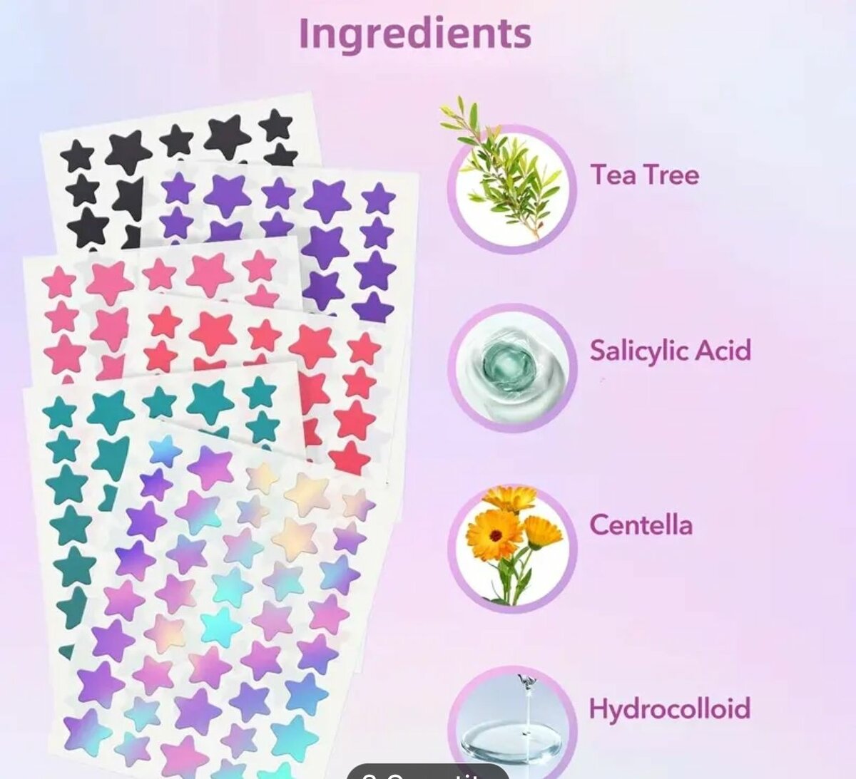 Star Acne Patches 6 Colors