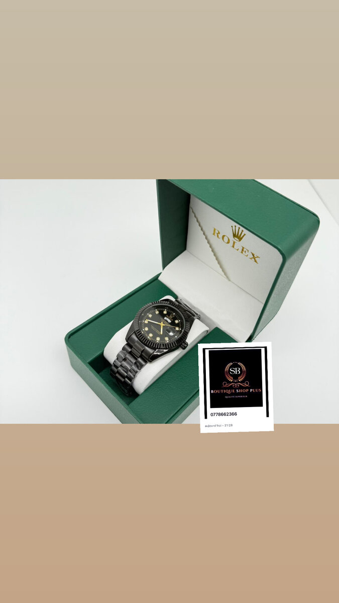 Montre de luxe automatique