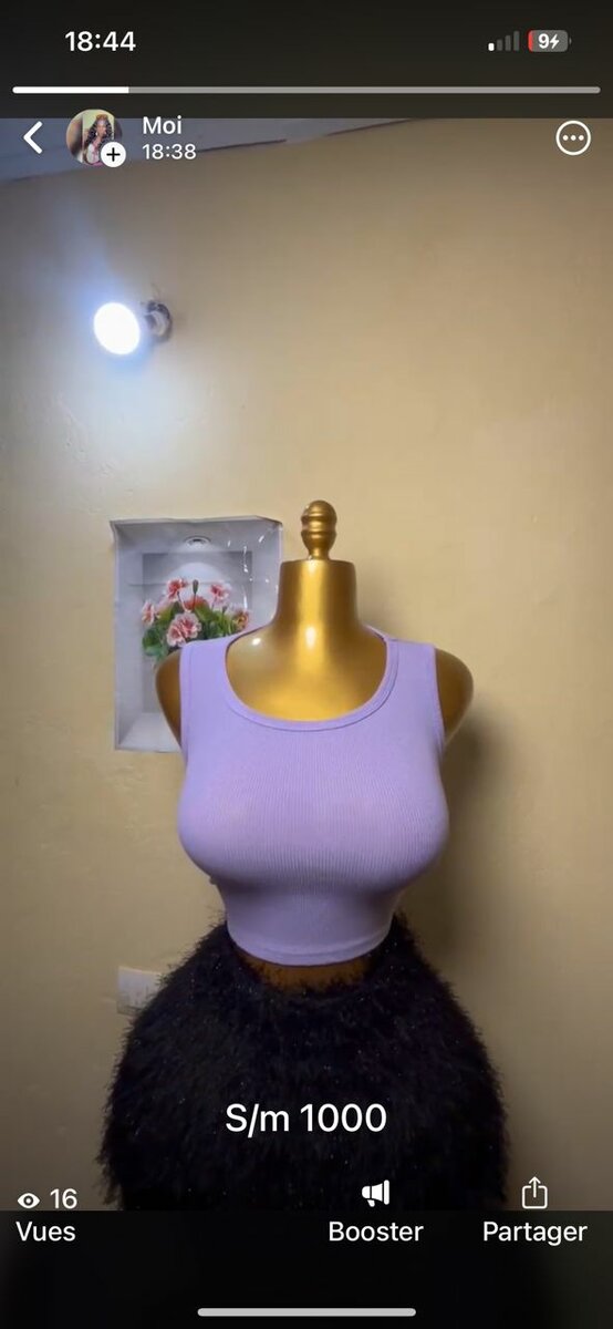 Crop top  frip tendance femme