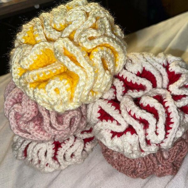 Chouchous en laine colorés