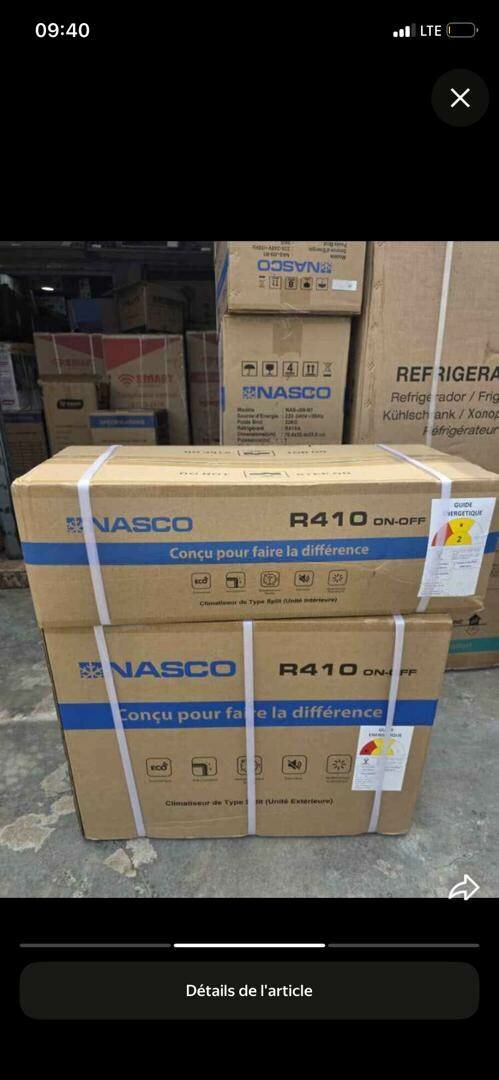 Climatiseur NASCO R410 On/Off