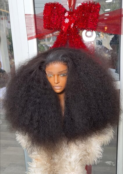 Perruque boucle afro volumineuse
