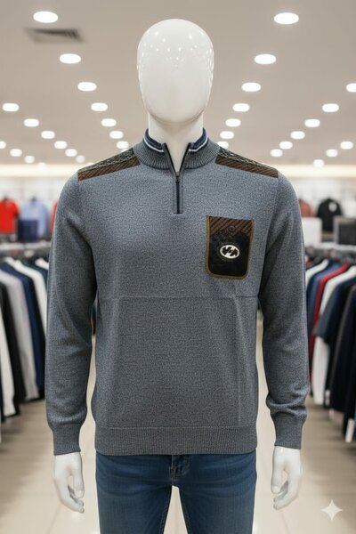 Pull homme zippé élégant