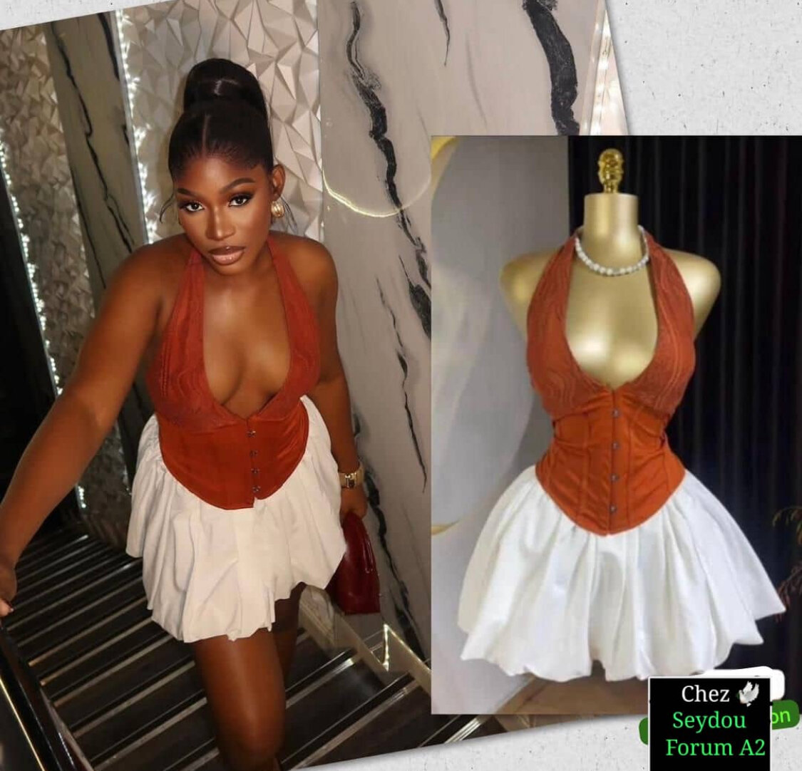 Robe chic cocktail bretelles