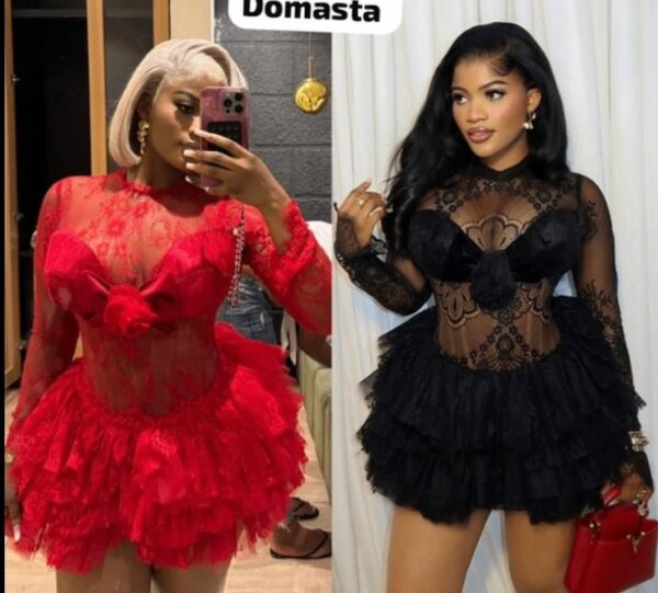 Robe sexy en dentelle avec nœud