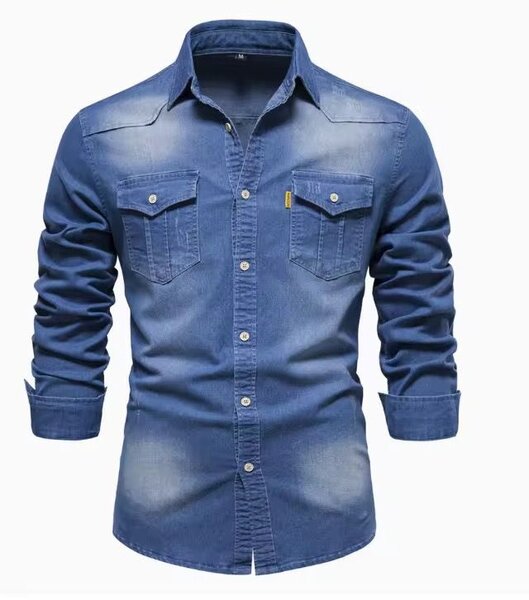 Chemise en jean élégante homme