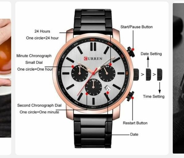 Montre Chronographe Homme Curren