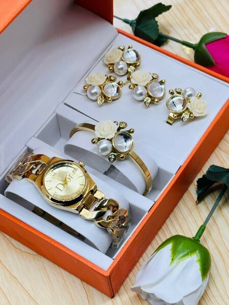 Ensemble Montre et Bijoux Élégant