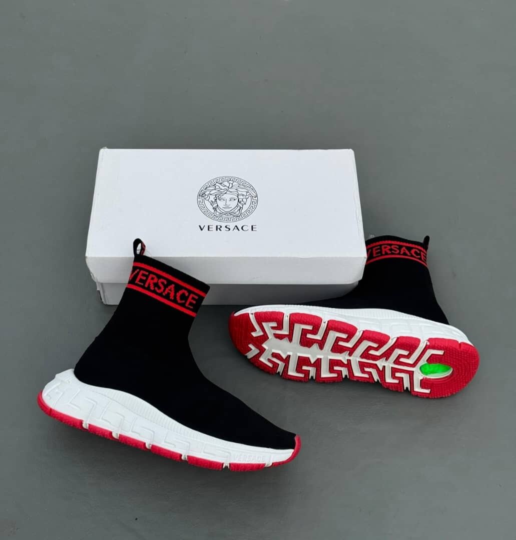 Baskets Chaussettes Noires Versace