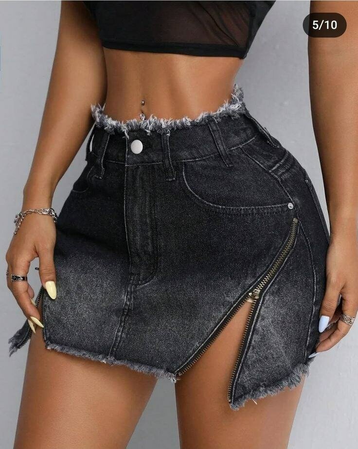 Jupe en denim tendance pour femmes