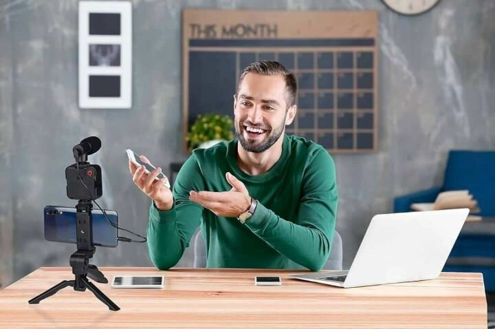 Kit Vlogging Pro avec Trépied et Micro