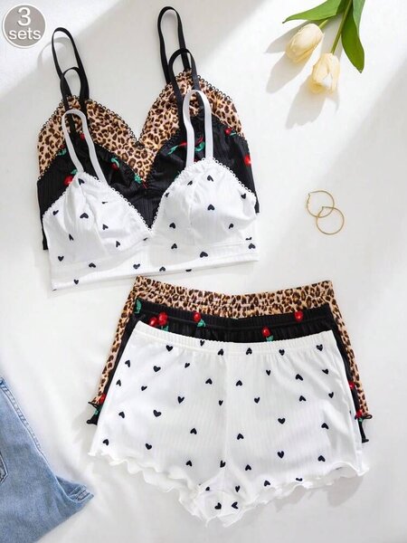 Ensemble lingerie cœur