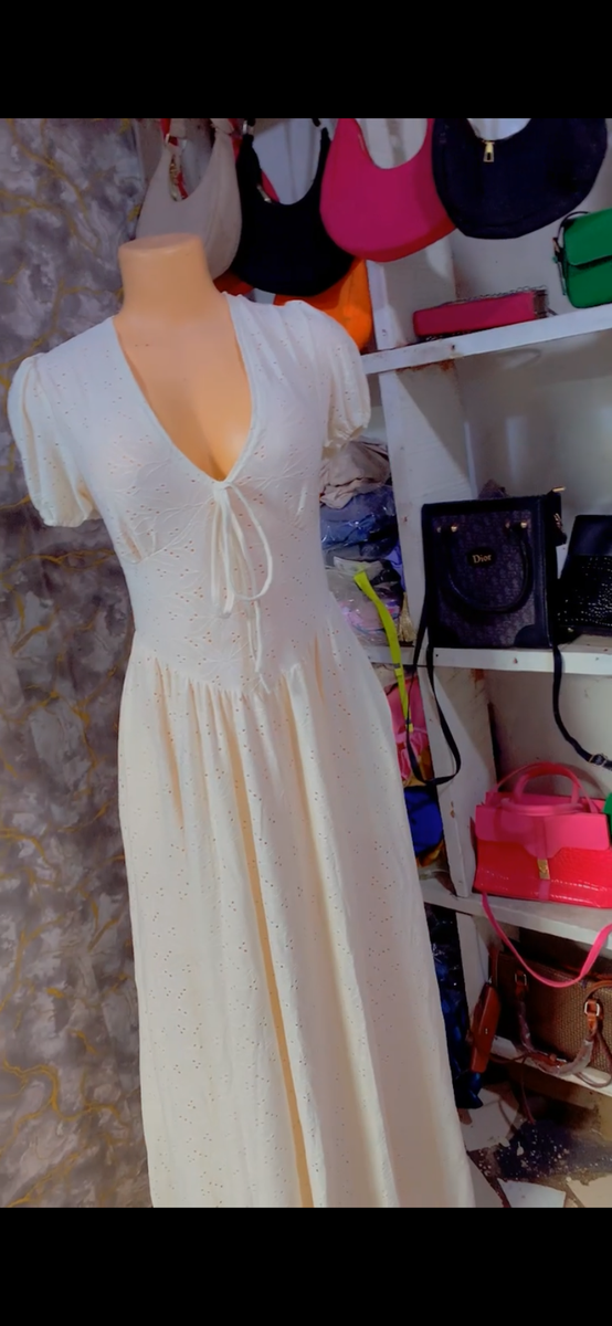 Robe longue élégante blanche