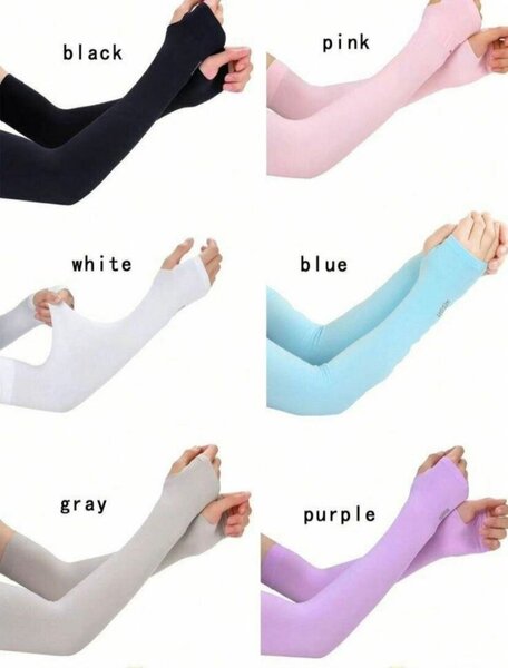 Manchettes anti-UV multicolores