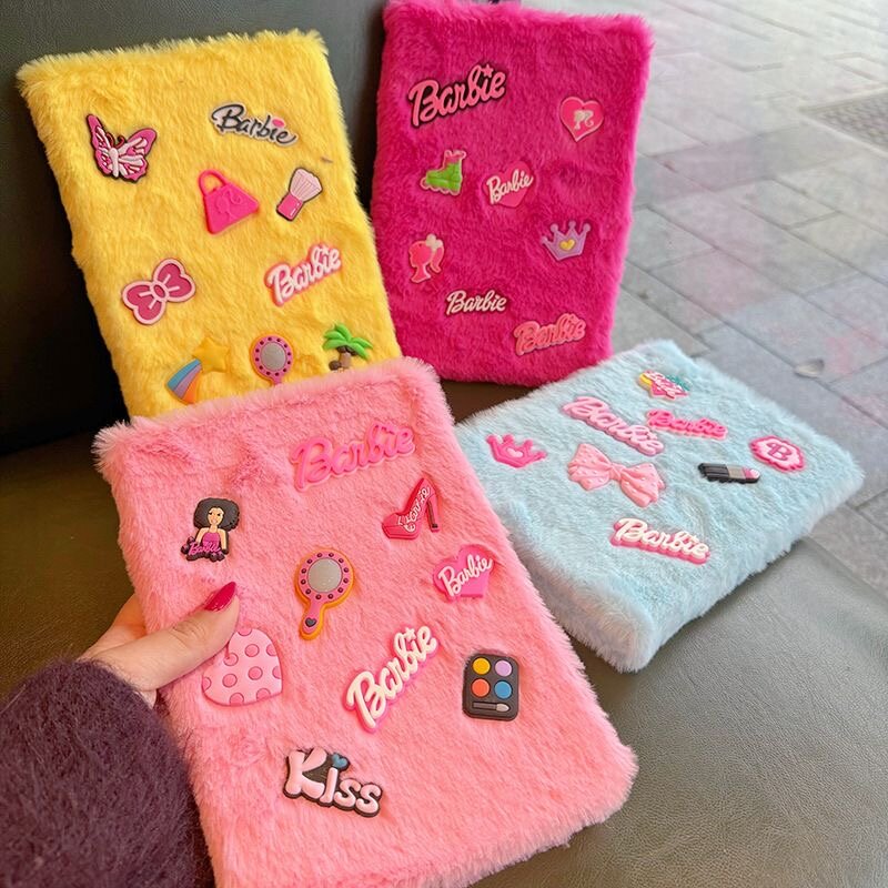 Housses Carnet Peluche Barbie