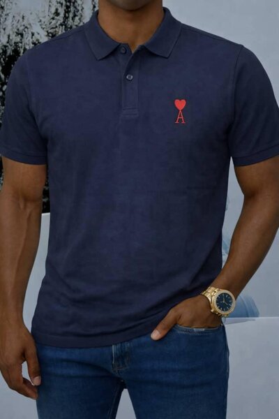 Polo Homme Coton Bleu