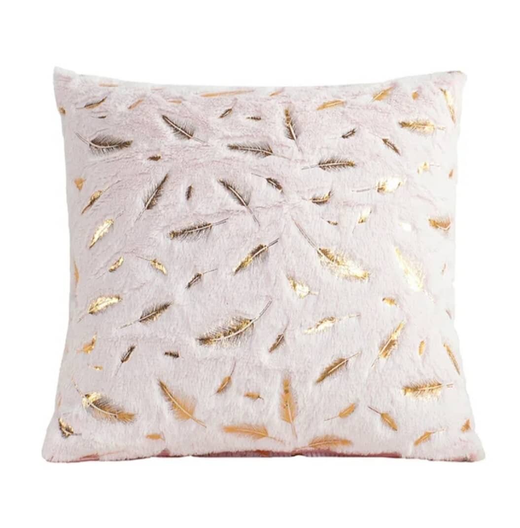 Coussins décoratifs dorés