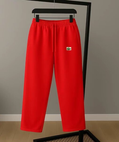 Pantalon de jogging rouge tendance