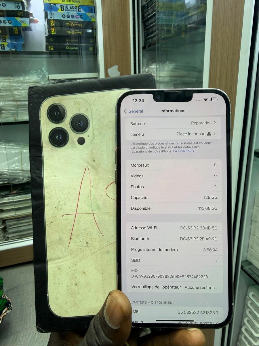 13 pro max avec carton