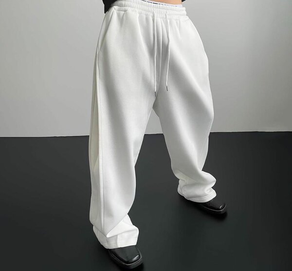 Pantalon de survêtement ample blanc